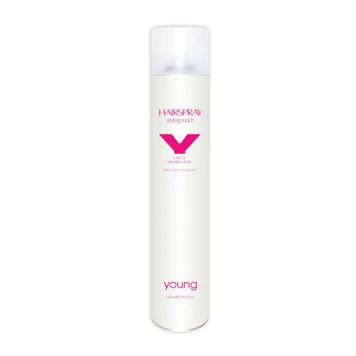 Моделюючий лак для волосся сильної фіксації Young Hairspray Strongfix Lacca 500 мл